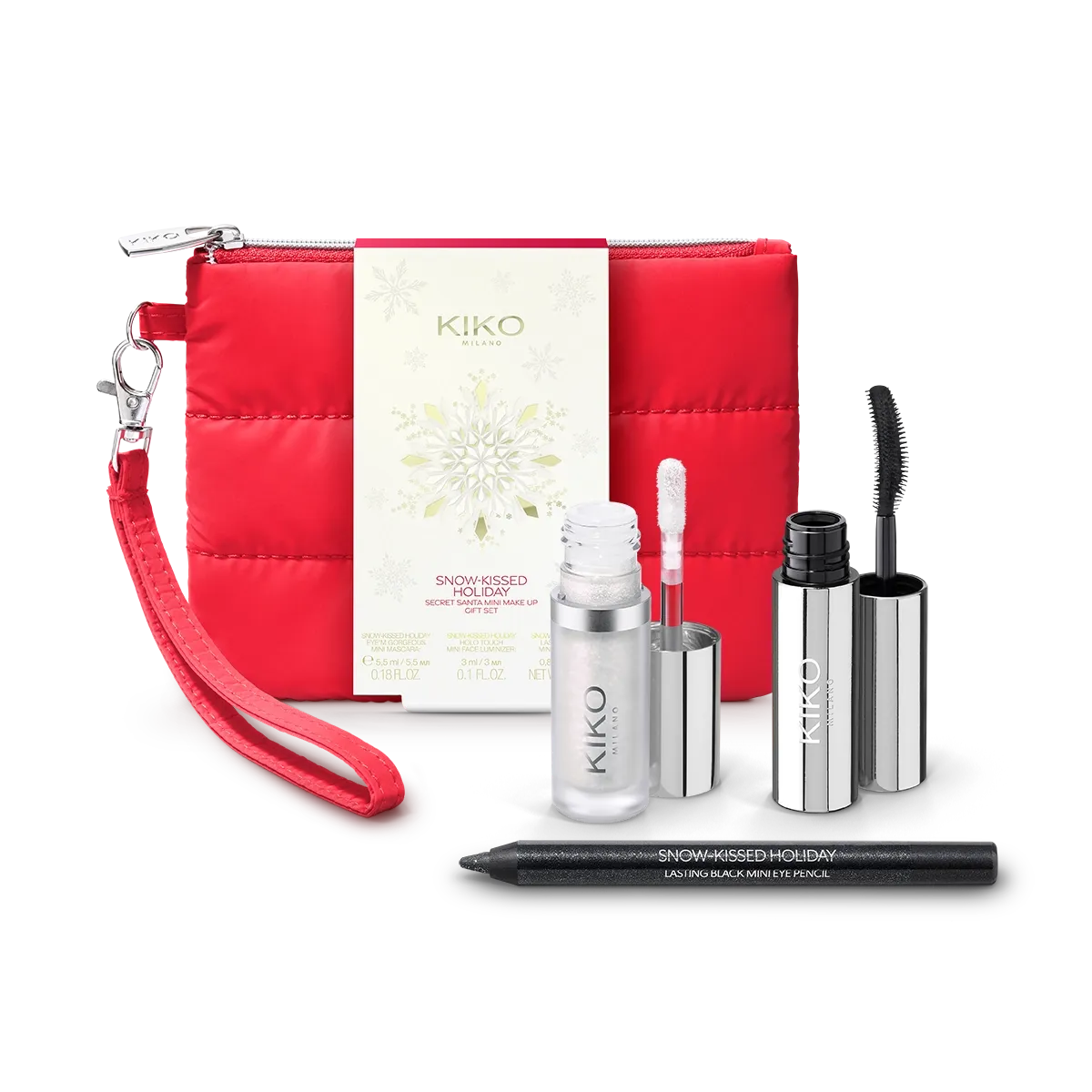 Набір для макіяжу Snow-Kissed Holiday Secret Santa Mini Make Up Gift Set KIKO MILANO KC000001184001B модель KC000001184001B Фото 1