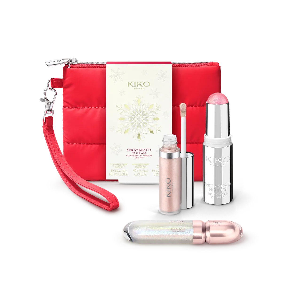 Набір для макіяжу Snow-Kissed Holiday Festive Besties Make Up Gift Set KIKO MILANO KC000001188001B модель KC000001188001B Фото 1