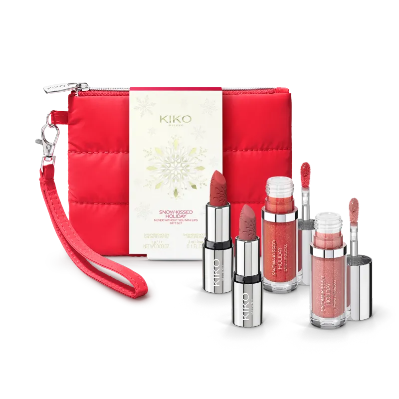 Набір для макіяжу губ Snow-Kissed Holiday Never Without You Mini Lips Gift Set KIKO MILANO KC000001180001B модель KC000001180001B Фото